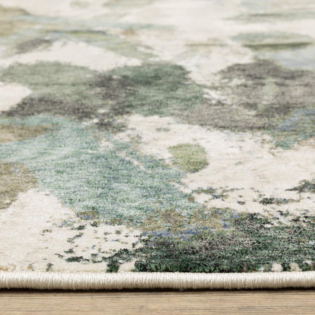 Oriental Weavers Tisdell TIS04 Blue Rectangle Indoor Area Rug Abstract Pattern-