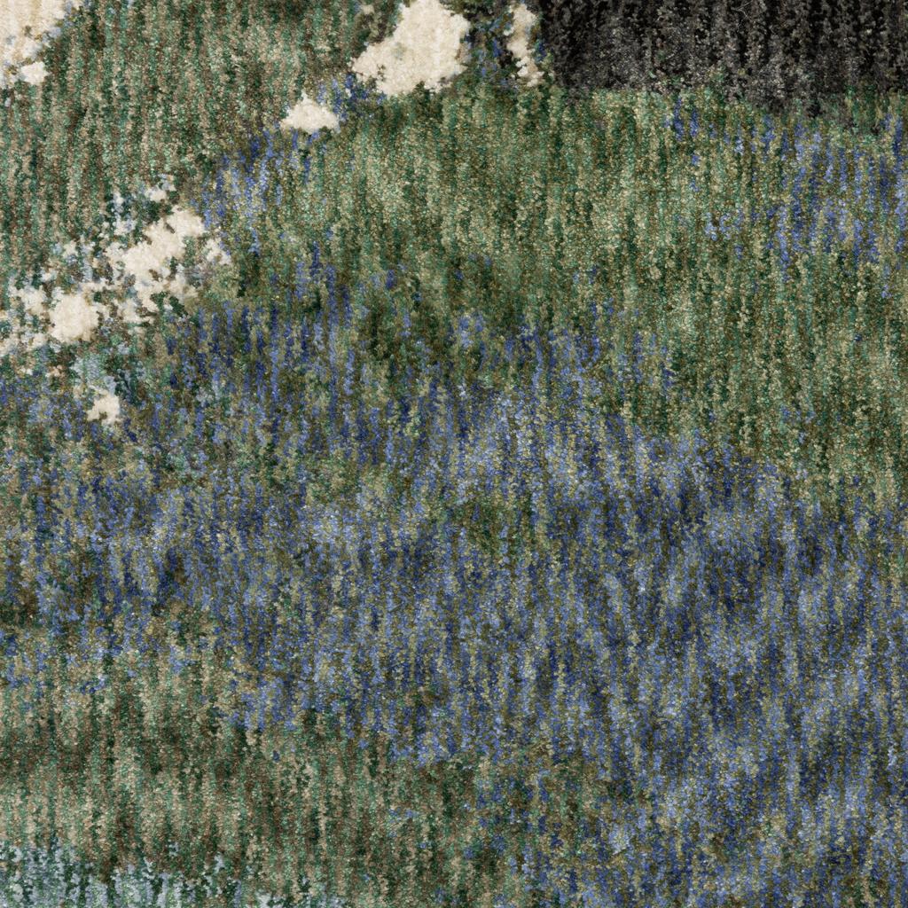 Oriental Weavers Tisdell TIS04 Blue Rectangle Indoor Area Rug Abstract Pattern-