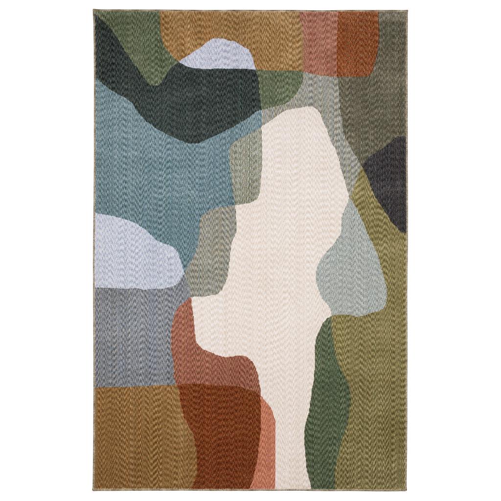 Oriental Weavers Tisdell TIS11 Multi-colored Rectangle Indoor Area Rug Abstract Pattern-