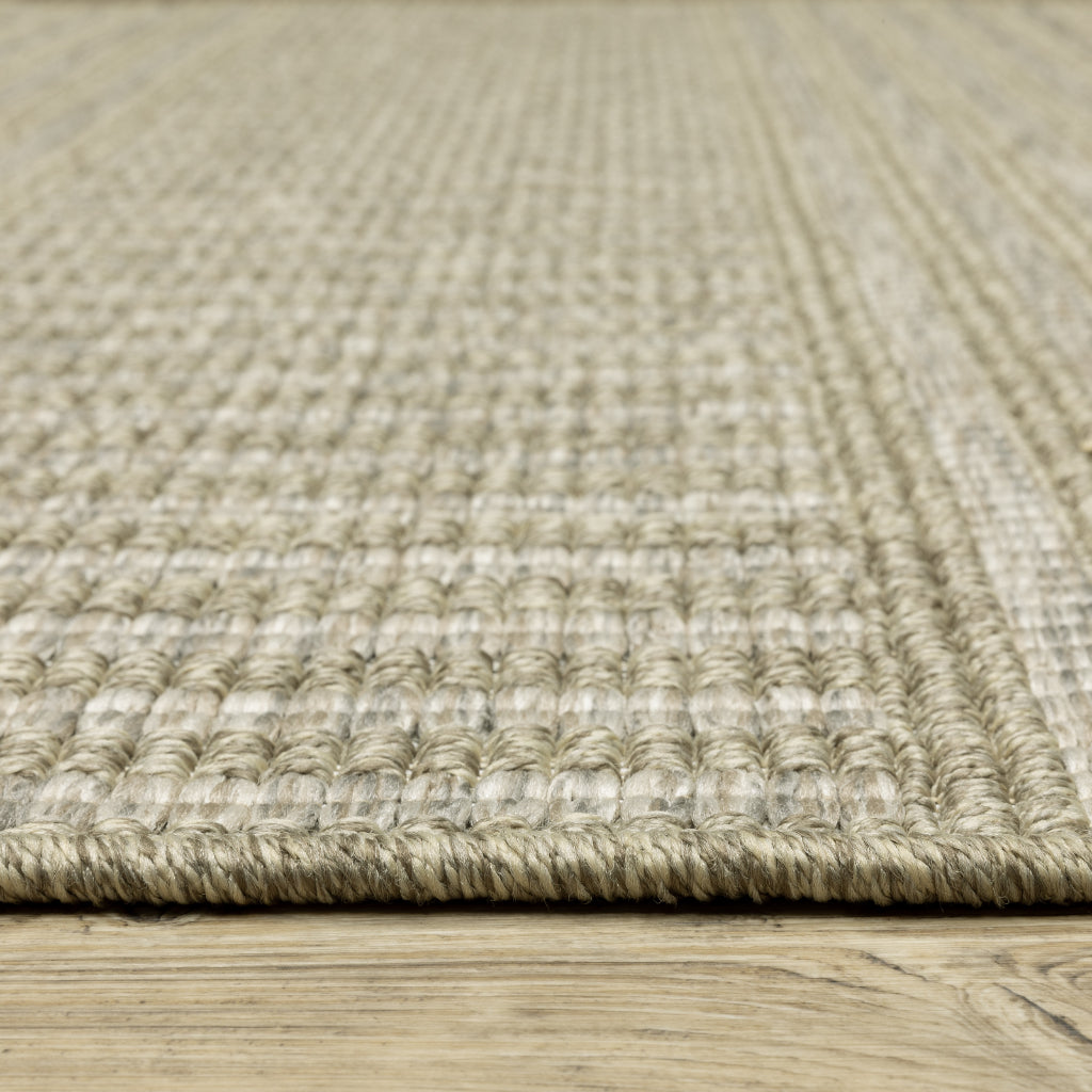 Oriental Weavers Tortuga TR02A Tan Rectangle Indoor Area Rug - Casual Stain Resistant Rug with Striped Design