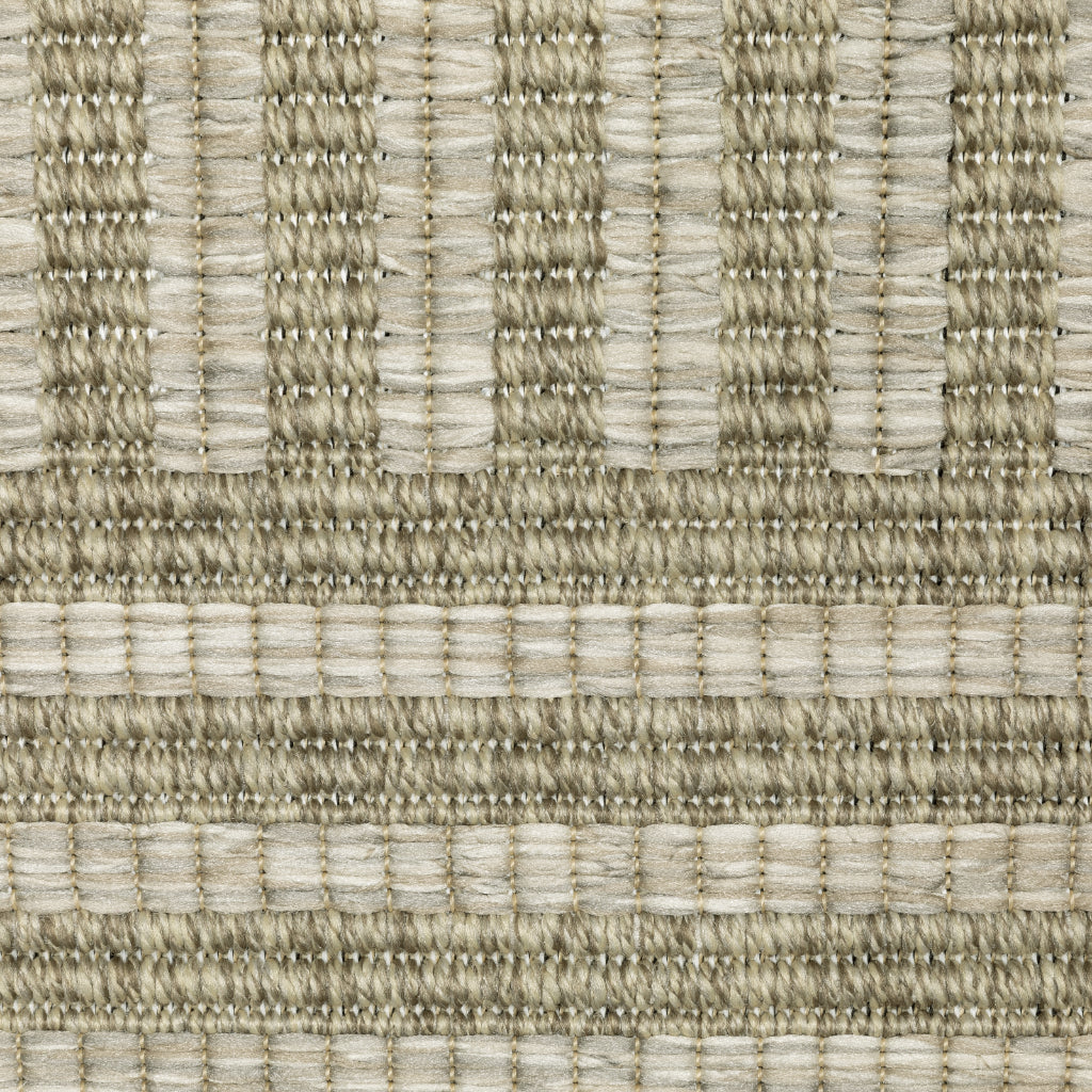 Oriental Weavers Tortuga TR02A Tan Rectangle Indoor Runner - Casual Stain Resistant Rug with Striped Design