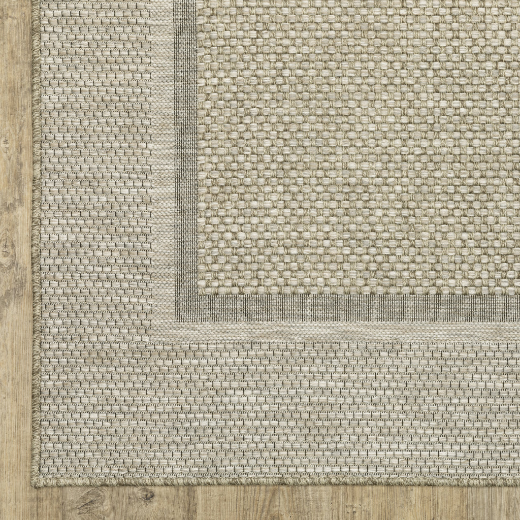 Oriental Weavers Tortuga TR06A Beige Rectangle Indoor Area Rug - Casual Stain Resistant Rug with Border Design