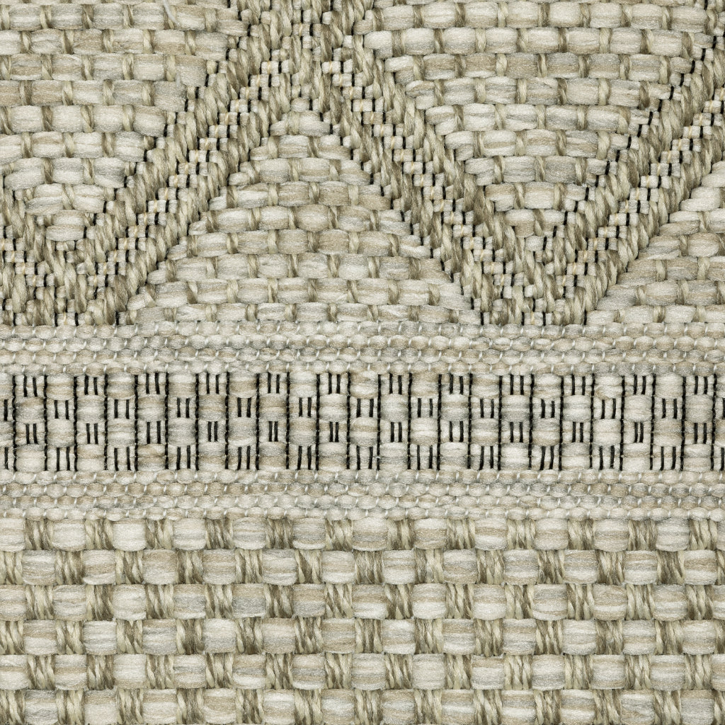 Oriental Weavers Tortuga TR10A Beige Rectangle Indoor Runner - Casual Stain Resistant Rug with Geometric Design