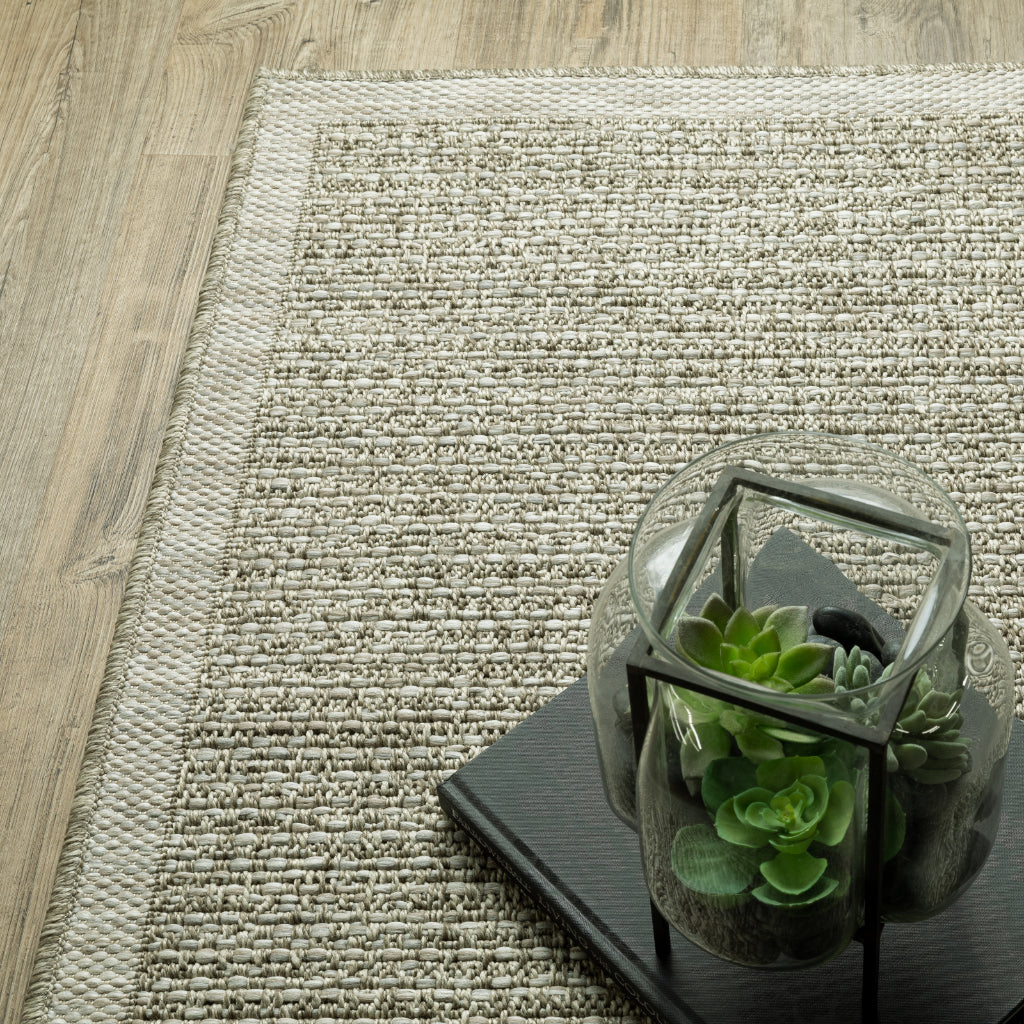 Oriental Weavers Tortuga TR11A Tan Rectangle Indoor Runner - Casual Stain Resistant Rug with Geometric Design