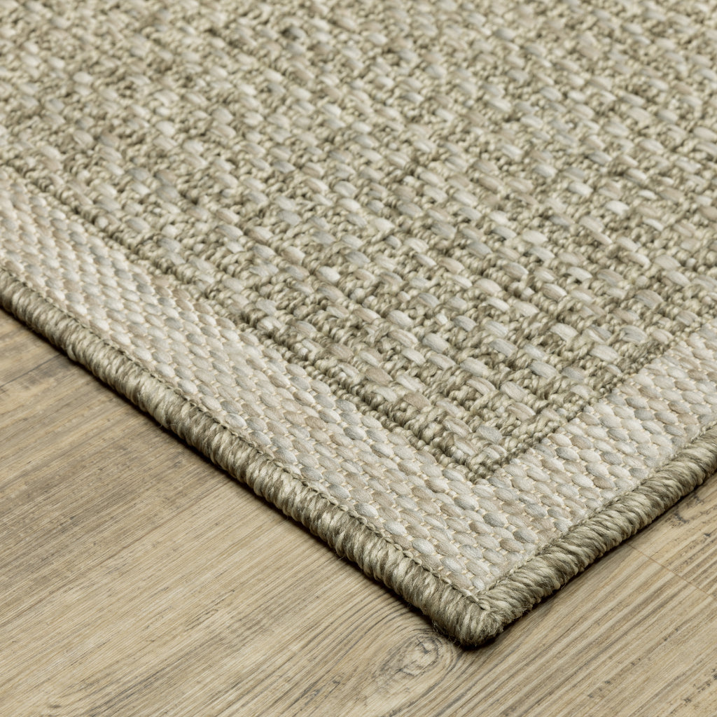 Oriental Weavers Tortuga TR12A Tan Rectangle Indoor Area Rug - Casual Stain Resistant Rug with Solid Design