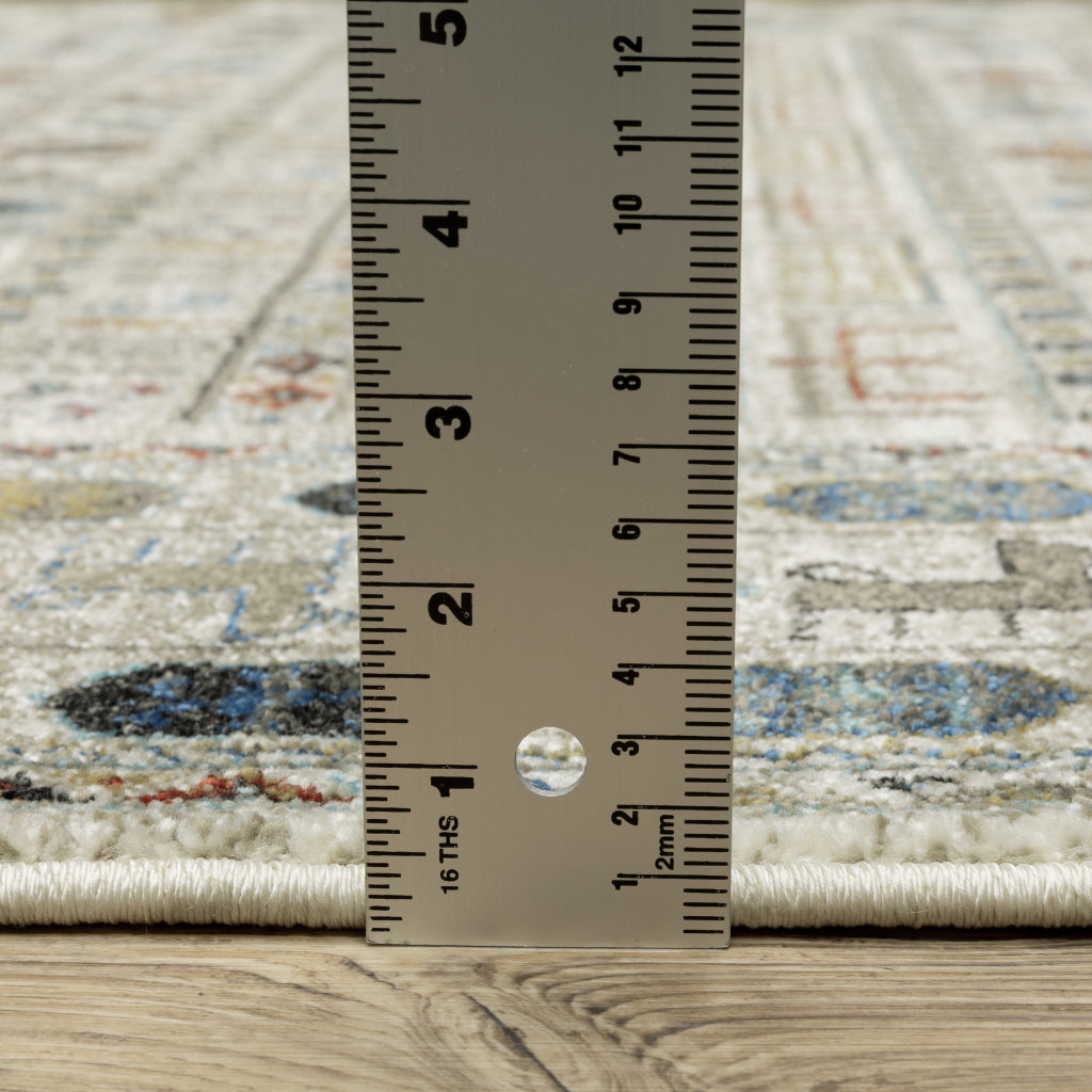 Oriental Weavers Venice 248W8 Multicolor Rectangle Indoor Area Rug - Stain Resistant Low Pile Rug with Tribal Design-