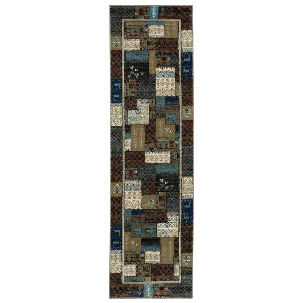 Oriental Weavers Venice 4258X Multicolor Rectangle Indoor Area Rug - Stain Resistant Low Pile Rug with Tribal Design-