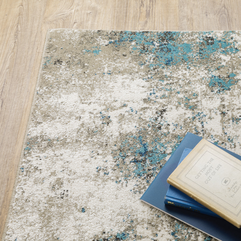 Oriental Weavers Venice 4332U Multicolor Rectangle Indoor Runner - Stain Resistant Low Pile Rug with Abstract Design