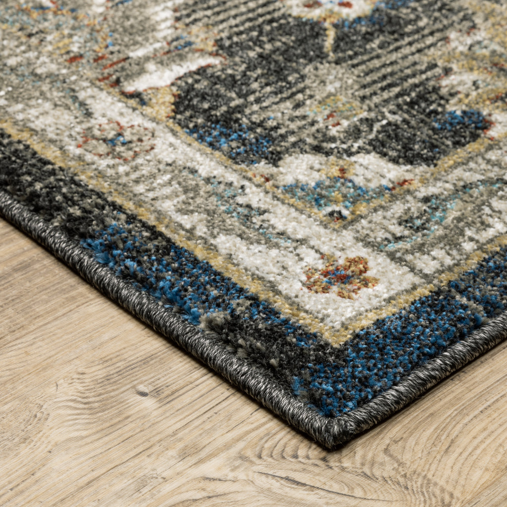 Oriental Weavers Venice 4333B Multicolor Rectangle Indoor Runner - Stain Resistant Traditional Low Pile Rug