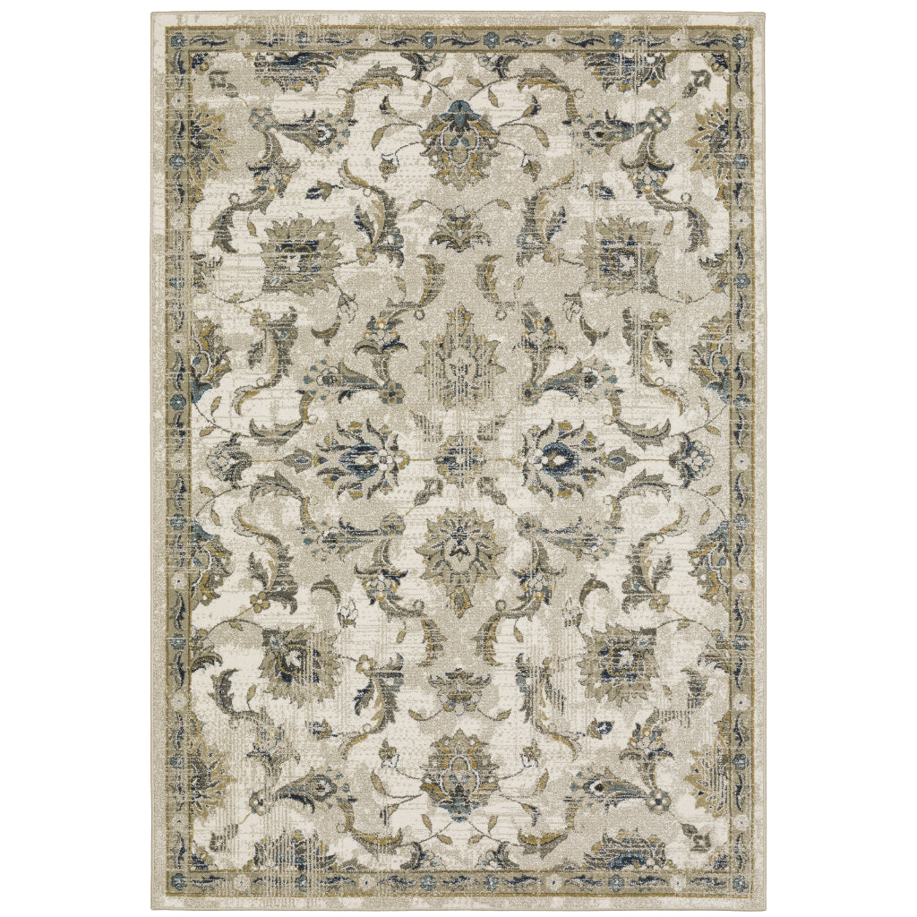 Oriental Weavers Venice 4333V Multicolor Rectangle Indoor Area Rug - Stain Resistant Traditional Low Pile Rug