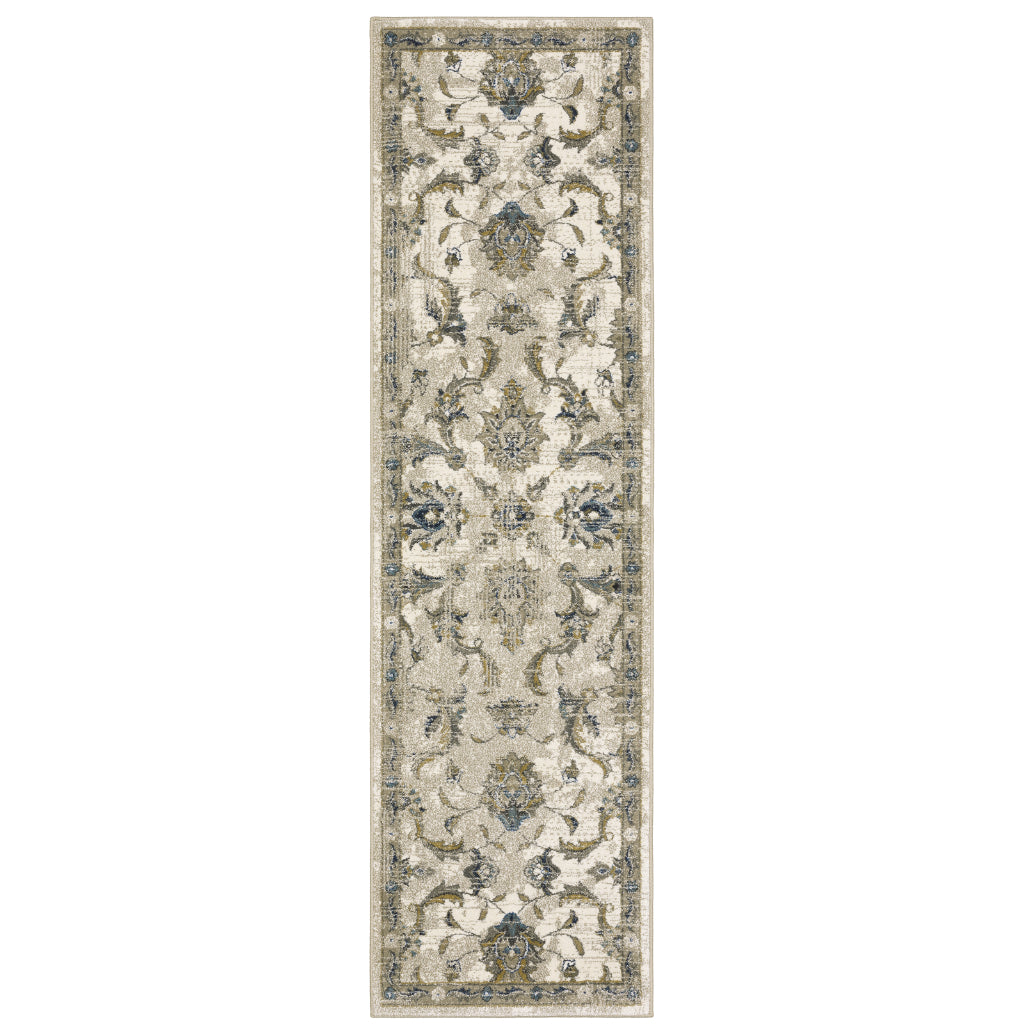 Oriental Weavers Venice 4333V Multicolor Rectangle Indoor Runner - Stain Resistant Traditional Low Pile Rug