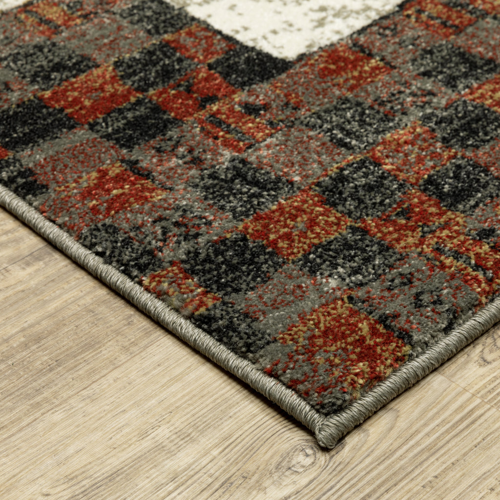 Oriental Weavers Venice 5774W Multicolor Rectangle Indoor Area Rug - Stain Resistant Low Pile Rug with Border Design