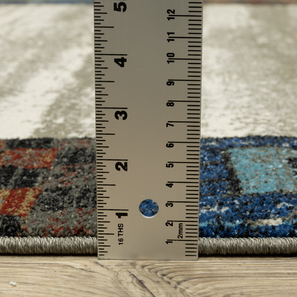 Oriental Weavers Venice 5774W Multicolor Rectangle Indoor Runner - Stain Resistant Low Pile Rug with Border Design-