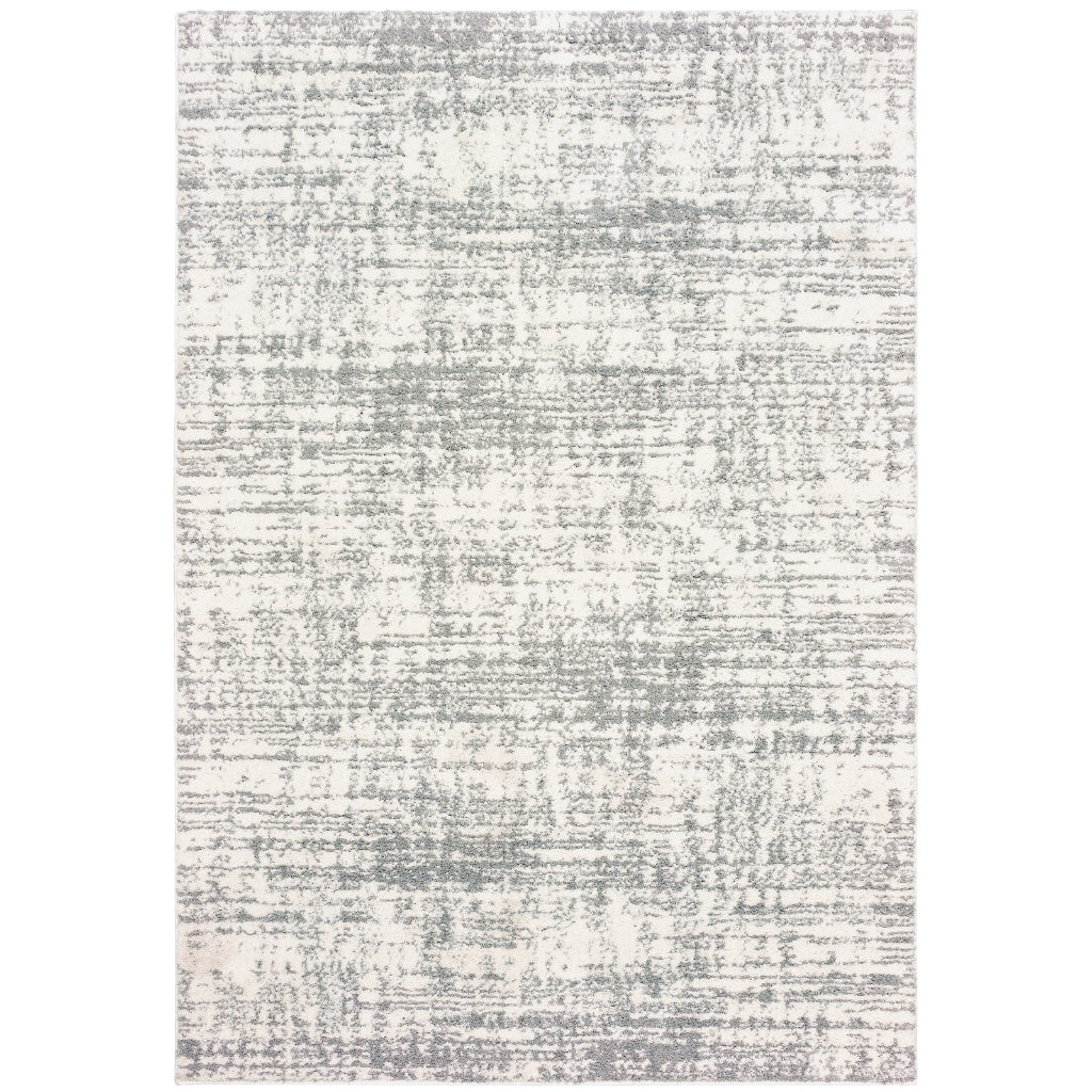 Oriental Weavers Verona 1803H Gray Rectangle Indoor Area Rug - Luxurious Stain Resistant Shag Pile Rug with Abstract Design