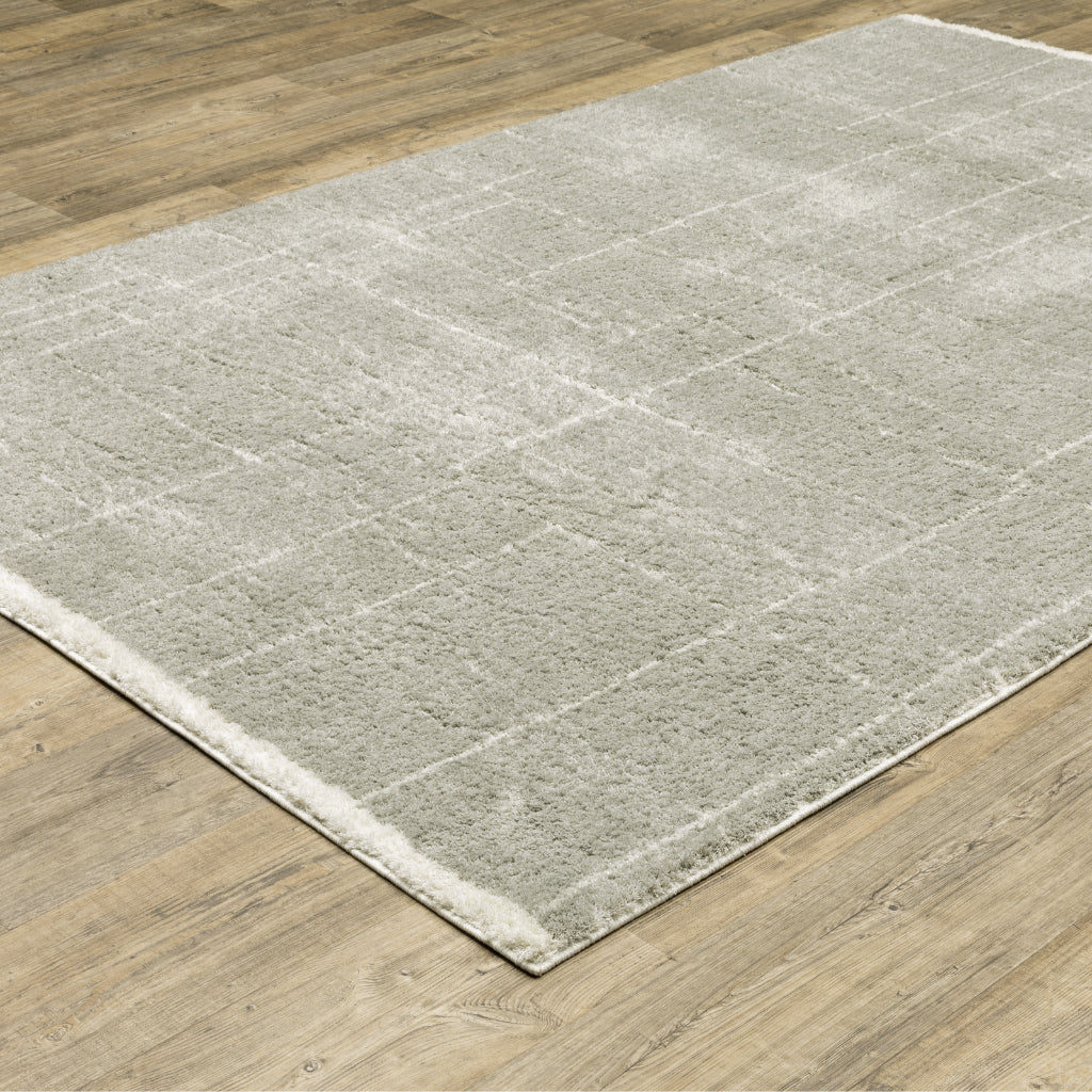 Oriental Weavers Verona 752G6 Gray Rectangle Indoor Area Rug - Luxurious Stain Resistant Shag Pile Rug with Abstract Design