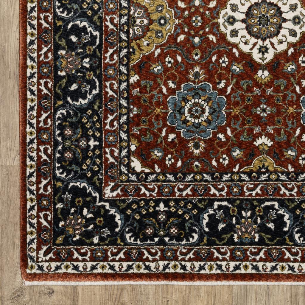 Oriental Weavers Vivian VI04B Red Rectangle Indoor Area Rug Oriental Pattern-