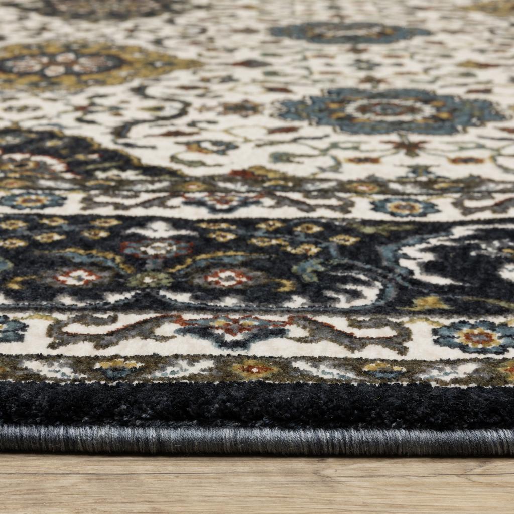 Oriental Weavers Vivian VI04D Ivory Rectangle Indoor Runner Oriental Pattern-