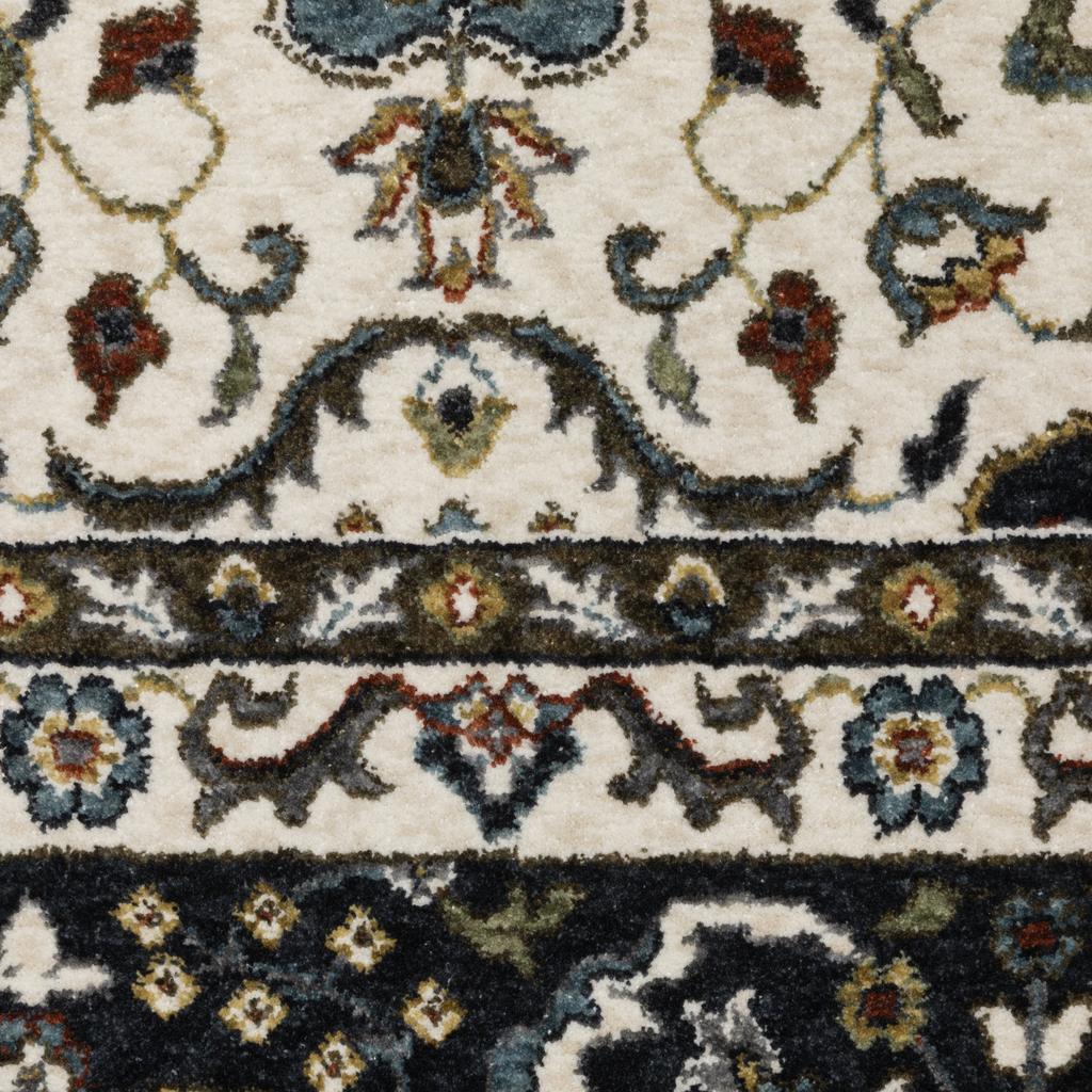 Oriental Weavers Vivian VI04D Ivory Rectangle Indoor Runner Oriental Pattern-