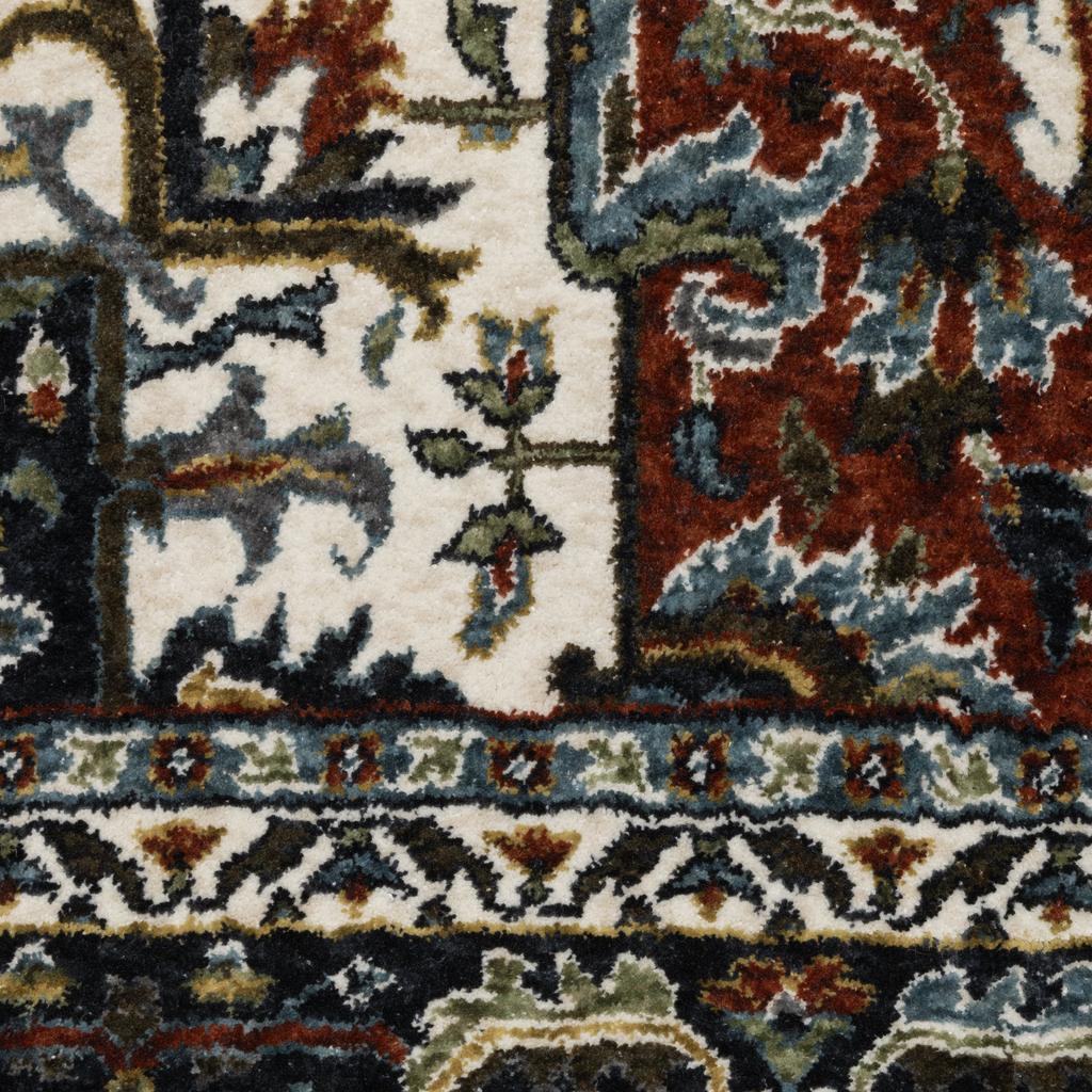 Oriental Weavers Vivian VI06A Red Rectangle Indoor Runner Oriental Pattern-