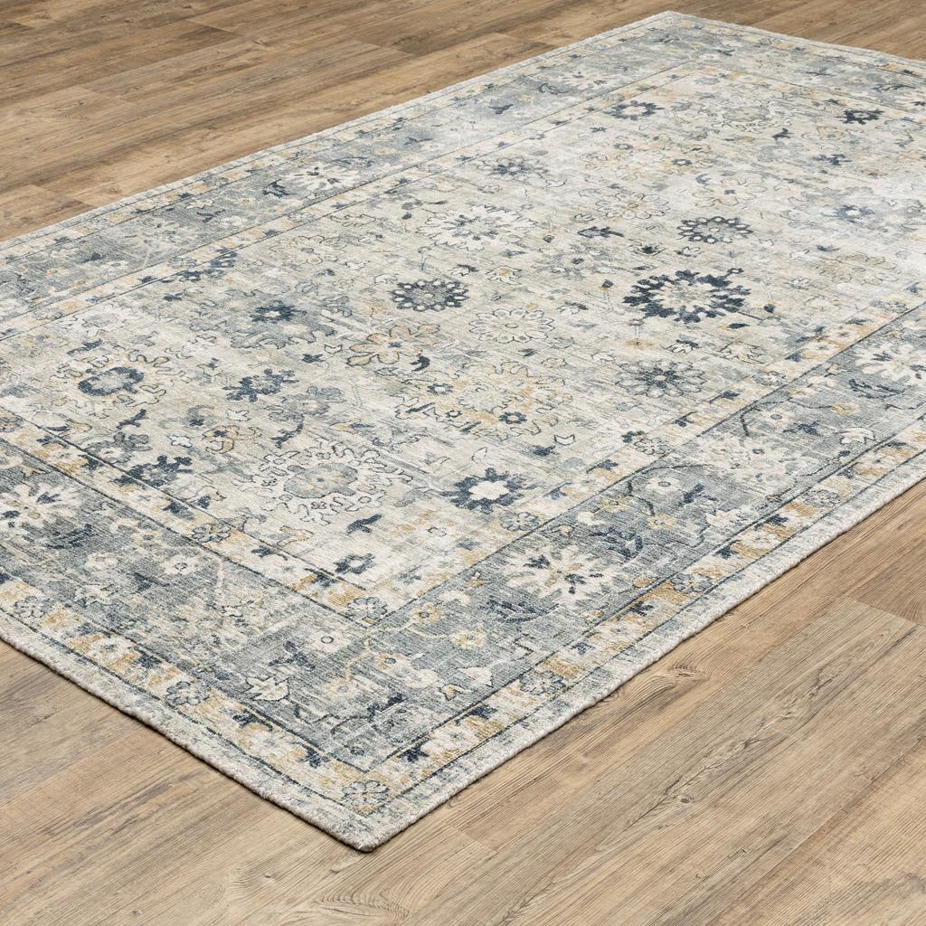 Oriental Weavers Windham WIN01 Grey Rectangle Indoor Area Rug Oriental Pattern-