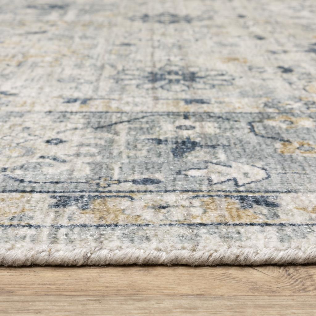 Oriental Weavers Windham WIN01 Grey Rectangle Indoor Area Rug Oriental Pattern-