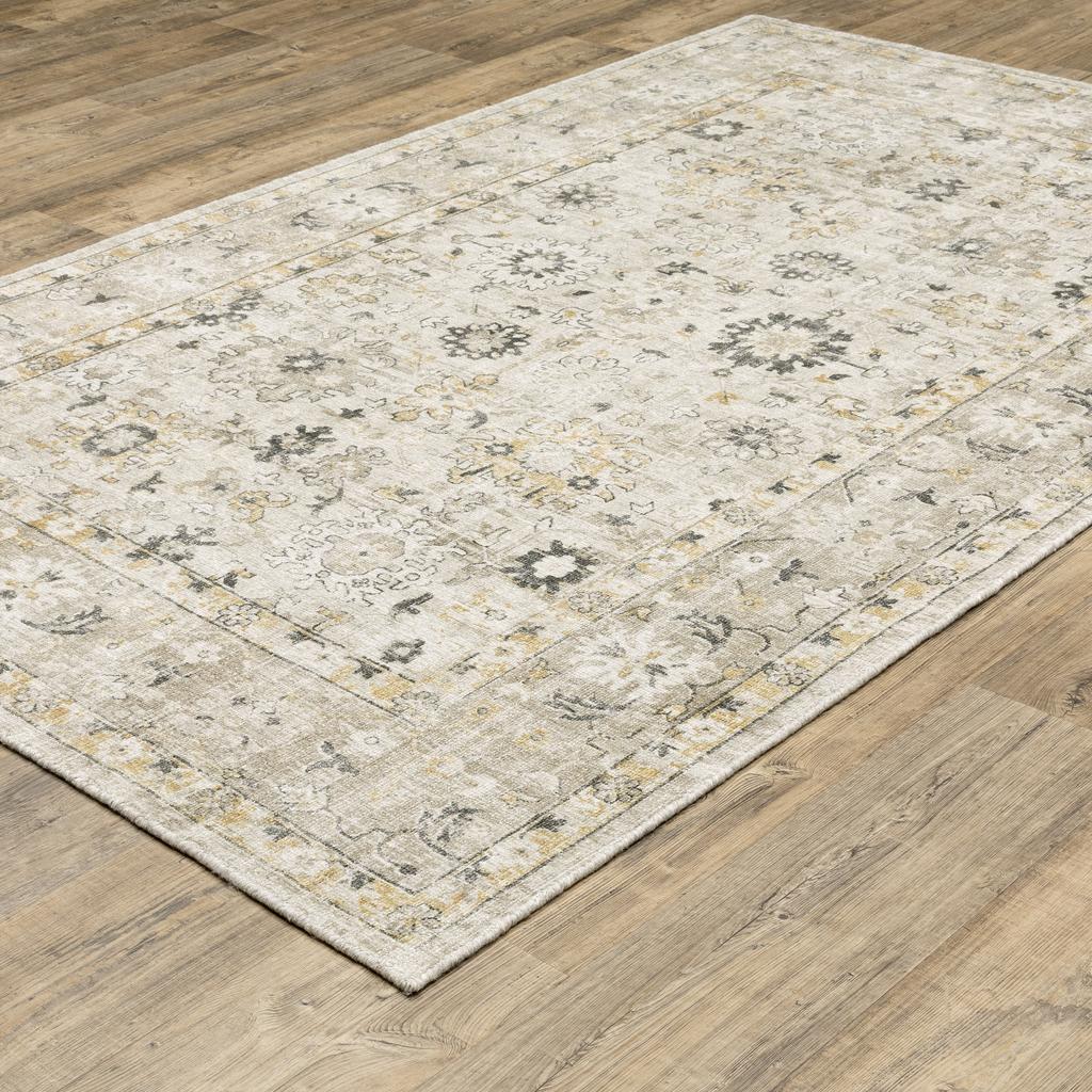 Oriental Weavers Windham WIN02 Beige Rectangle Indoor Area Rug Oriental Pattern-