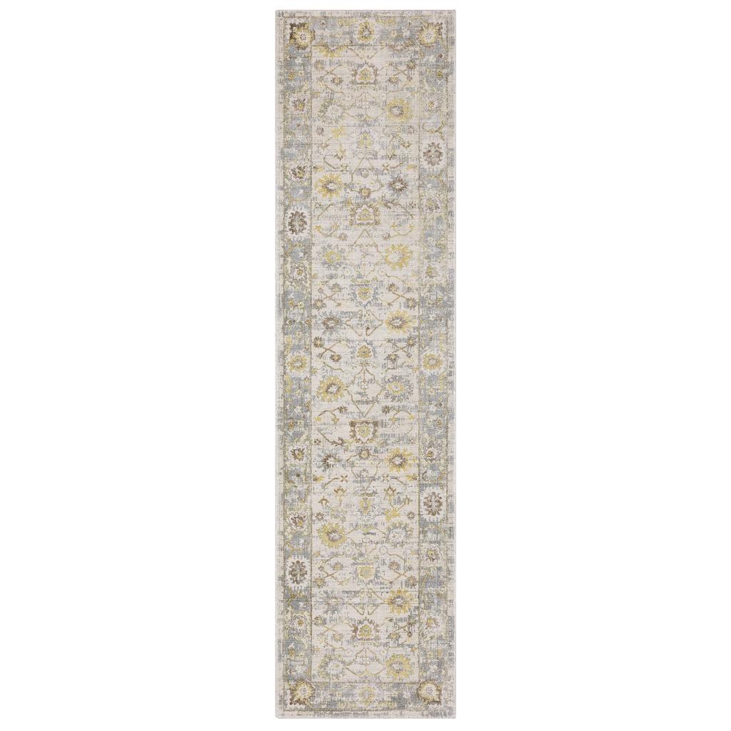 Oriental Weavers Windham WIN06 Ivory Rectangle Indoor Runner Oriental Pattern-
