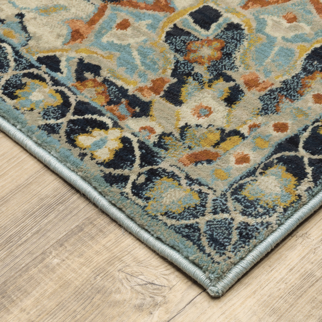 Oriental Weavers Xanadu 1332Q Multicolor Rectangle Indoor Area Rug - Stain Resistant Low Pile Rug with Medallion Design-