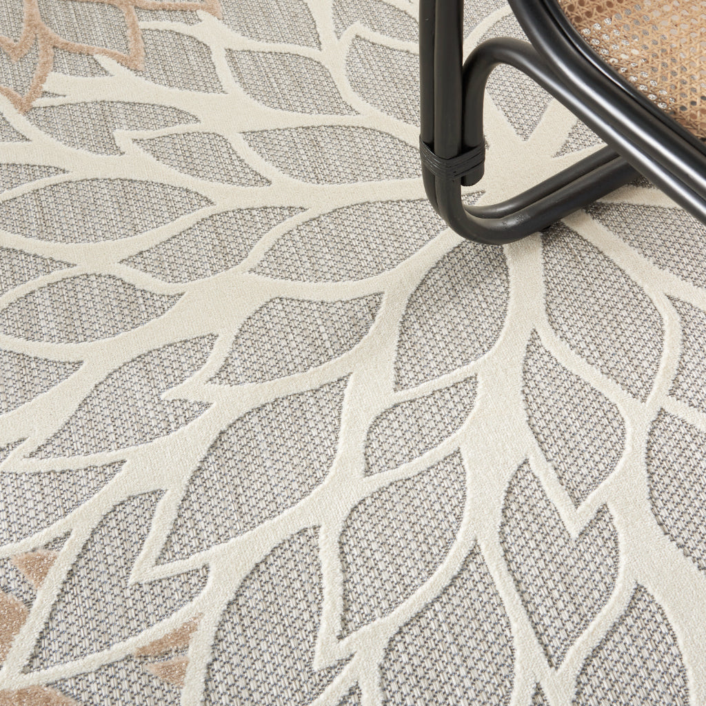 Nourison Home Aloha Indoor / Outdoor Machine Made Natural ALH05 Area Rug - Premium Stain-Resistant Round, Rectangle & Square Rug Made of 100% Polypropylene-