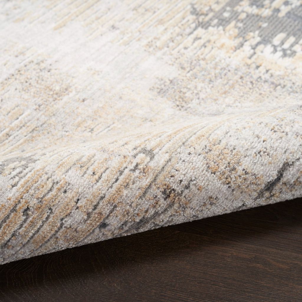 Nourison Home Abstract Hues ABH01 Multicolor Runner - Power Loomed Indoor Abstract Design Runner with Beige-Gray Accent