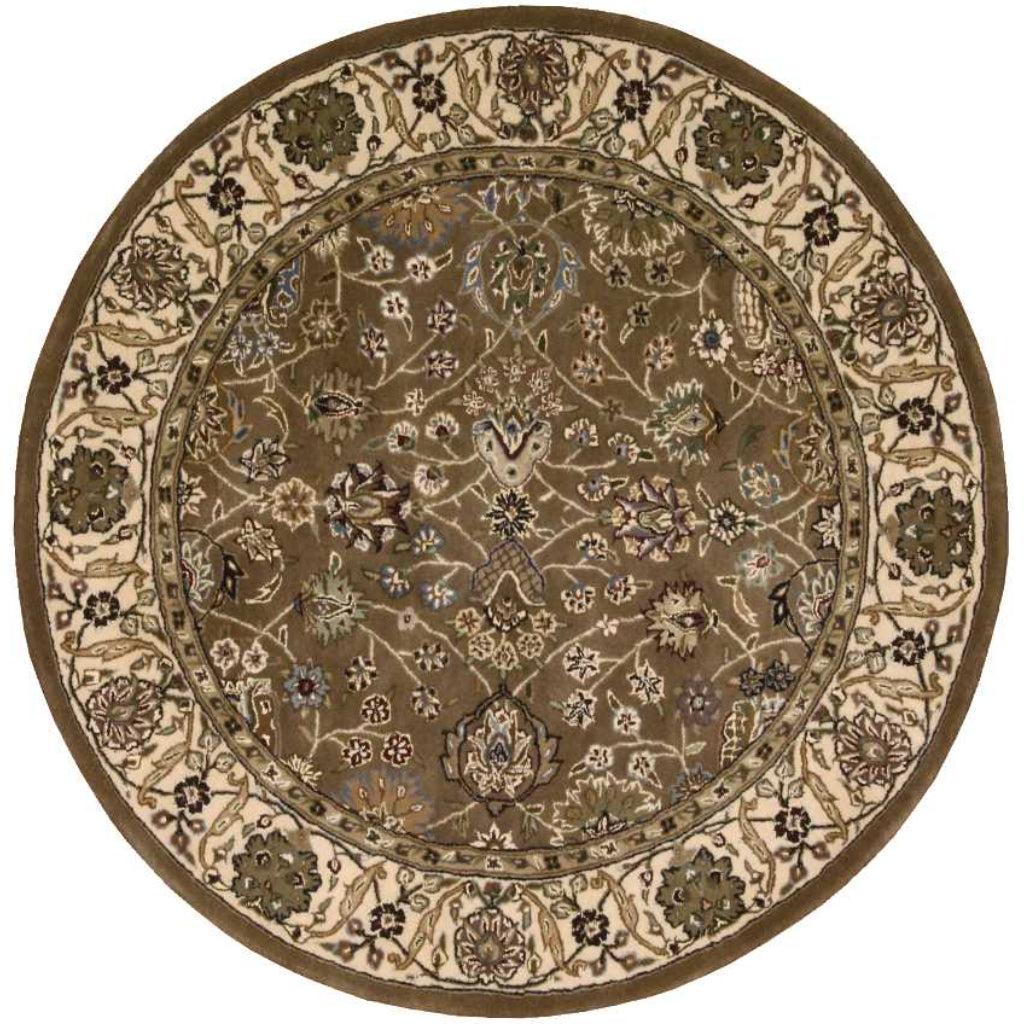 Nourison Home Nourison 2000 Multicolor 2091 Indoor Round Area Rug - Majestic Hand Tufted Rug Made of Wool & Silk-