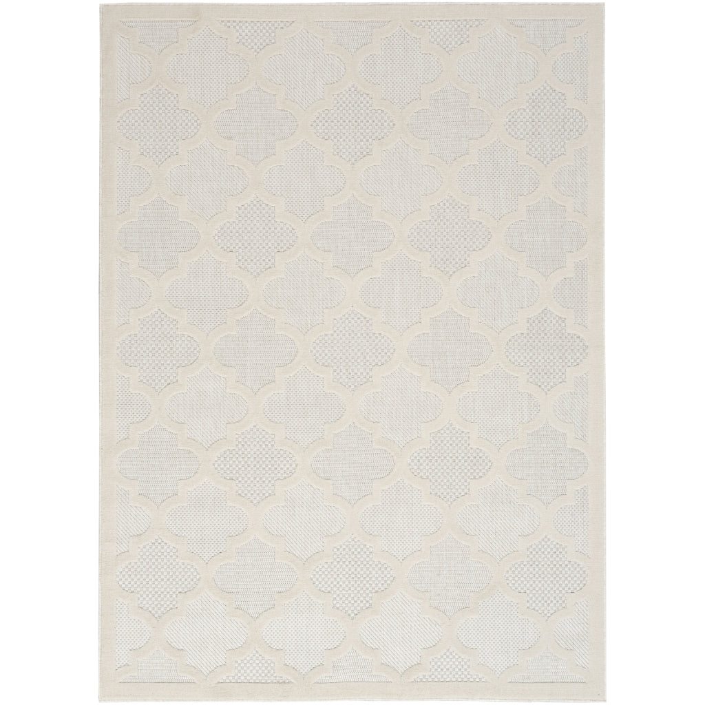 Nourison Home Easy Care NES01 Gray Indoor / Outdoor Rectangle Rug - Modern Style Flatweave Low Pile Rug