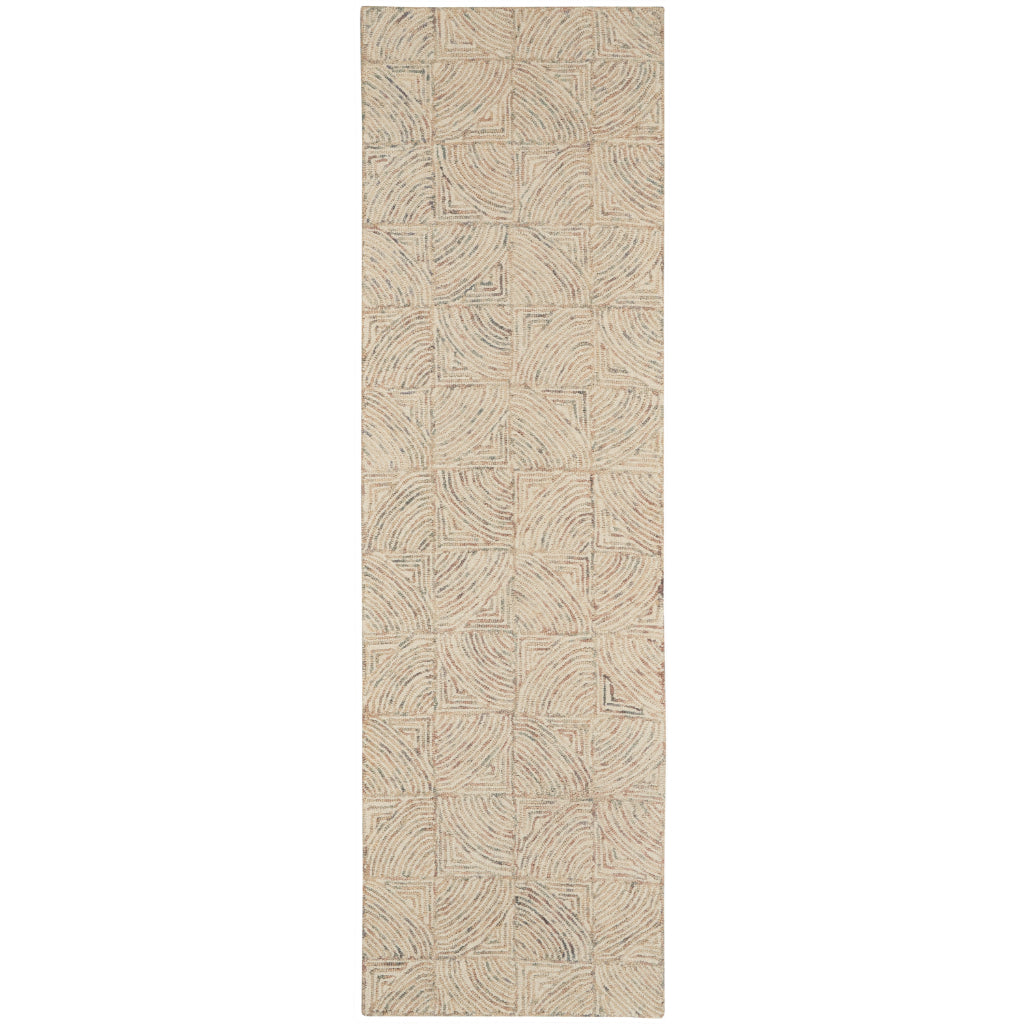 Nourison Home Linked LNK05 Multicolor Indoor Runner - Hand Tufted Runner Made of 100% Wool