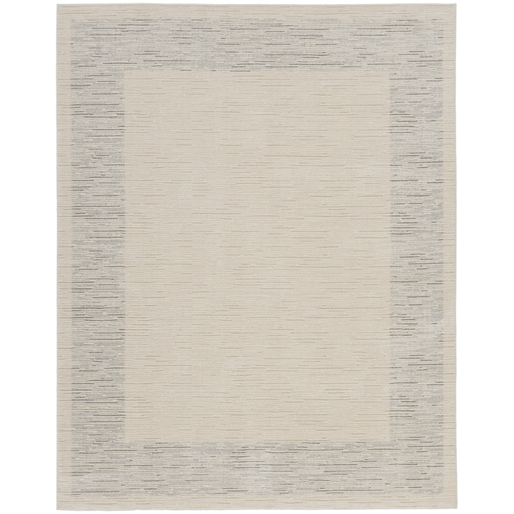 Nourison Home Andes AND05 Beige Rectangle Indoor Area Rug - Power Loomed Medium Pile Rug-