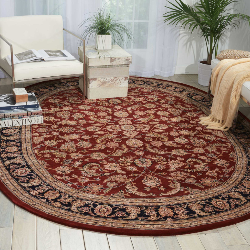 Nourison Home Nourison 2000 Multicolor 2002 Indoor Oval Area Rug - Traditional Hand Tufted Rug Made of New Zealand Wool & Silk-