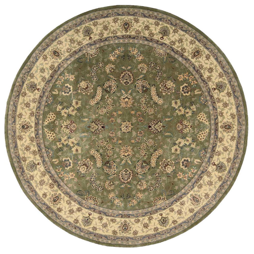Nourison Home Nourison 2000 Multicolor 2003 Indoor Round Area Rug - Traditional Hand Tufted Rug Made of New Zealand Wool & Silk-