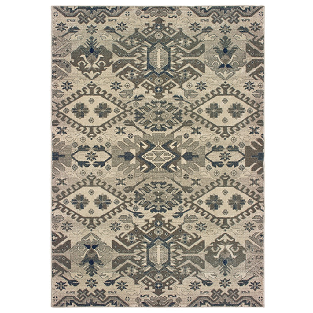 Oriental Weavers Richmond 1807J Multicolor Rectangle Indoor Area Rug - Durable &amp; Stain Resistant Low Pile Rug with Southwestern Design