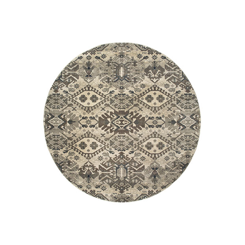 Oriental Weavers Richmond 1807J Multicolor Round Indoor Area Rug - Durable &amp; Stain Resistant Low Pile Dining Room Rug with Southwestern Design