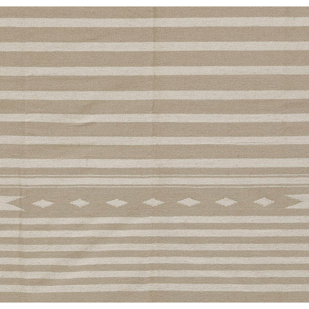 Momeni Billings THO-1 Beige Thompson by Erin Gates Bohemian Area Rug - Comfortable Low Pile Rug with Stripes &amp; Tribal Design Made of 100% Wool