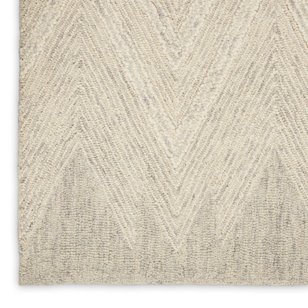 Nourison Home Linked LNK04 Beige Rectangle Indoor Area Rug - Exquisite Contemporary Rug Made of 100% Wool