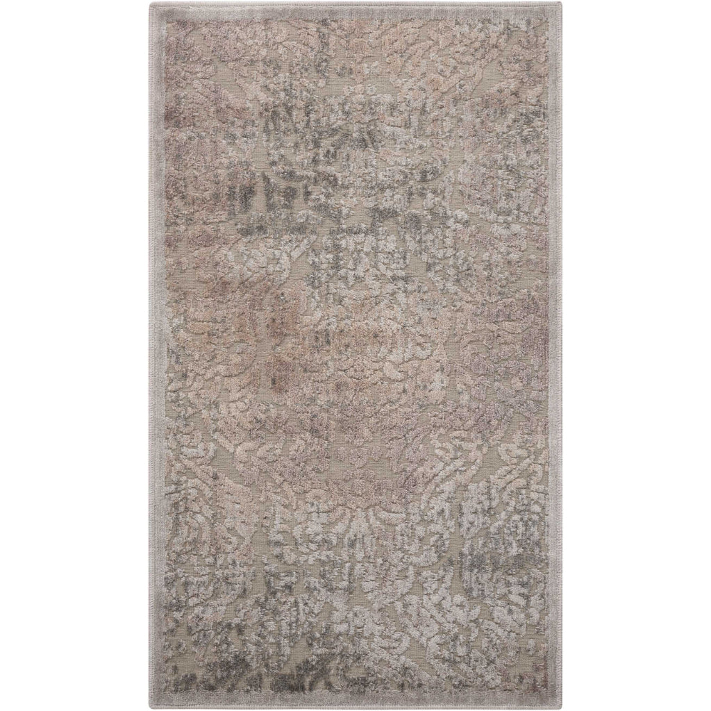 Nourison Home Graphic Illusions GIL09 Grey Rectangle Indoor Area Rug - Power Loomed Living Room Rug-