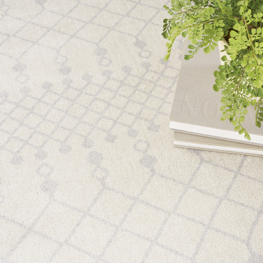 Nourison Home Astra ASW10 Rectangle Light Gray Machine Washable Area Rug - Elegant Indoor Bohemian Rug-