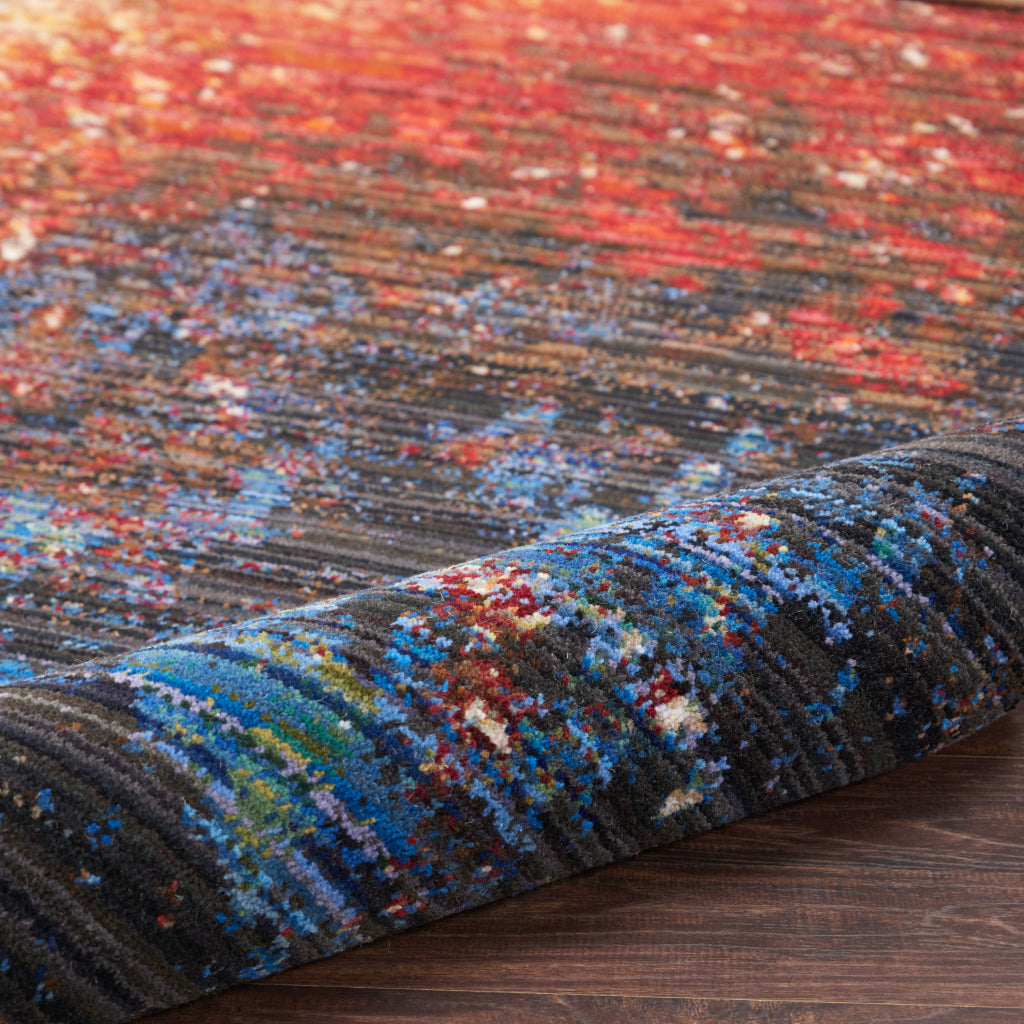 Nourison Home Chroma CRM02 Multicolor Rectangle Indoor Area Rug - Modern Style Loom-Woven Medium Pile Rug-