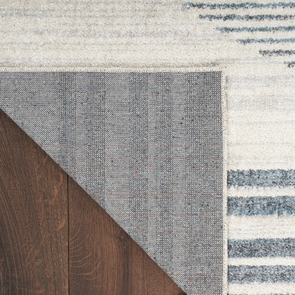 Nourison Home Astra ASW05 Rectangle Blue Machine Washable Rug - Power Loomed Indoor Rug
