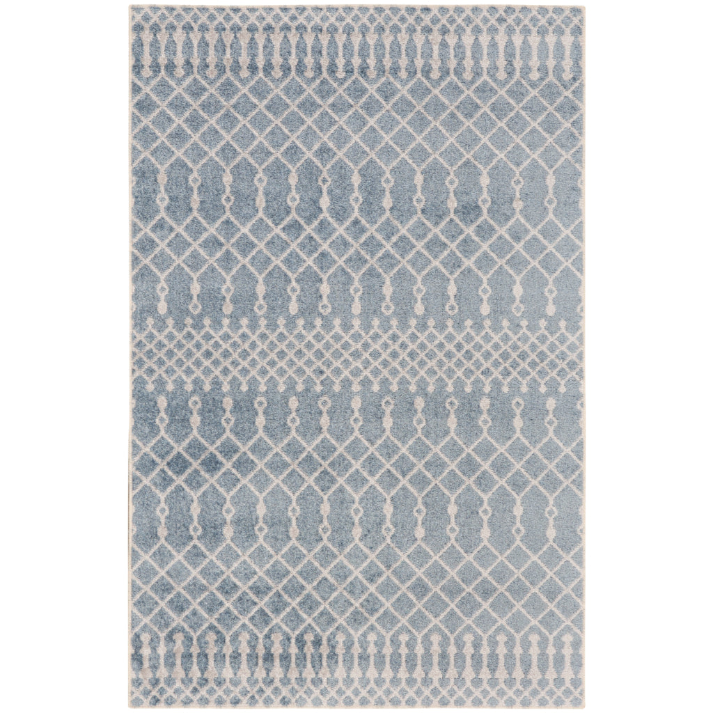 Nourison Home Astra ASW10 Rectangle Blue Machine Washable Area Rug - Elegant Indoor Bohemian Rug