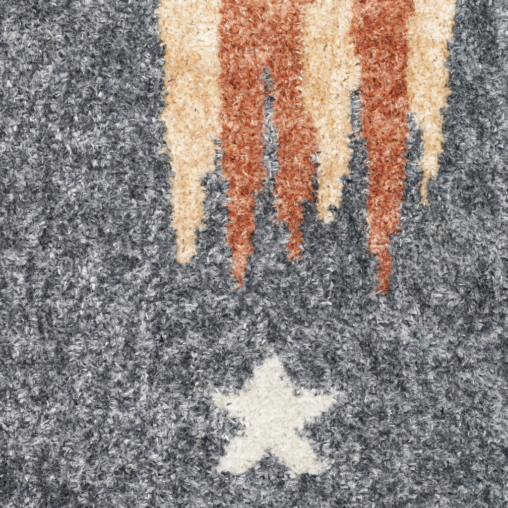 Nourison Home Astra ASW06 Rectangle Blue Machine Washable Rug - Indoor Kids Room Rug