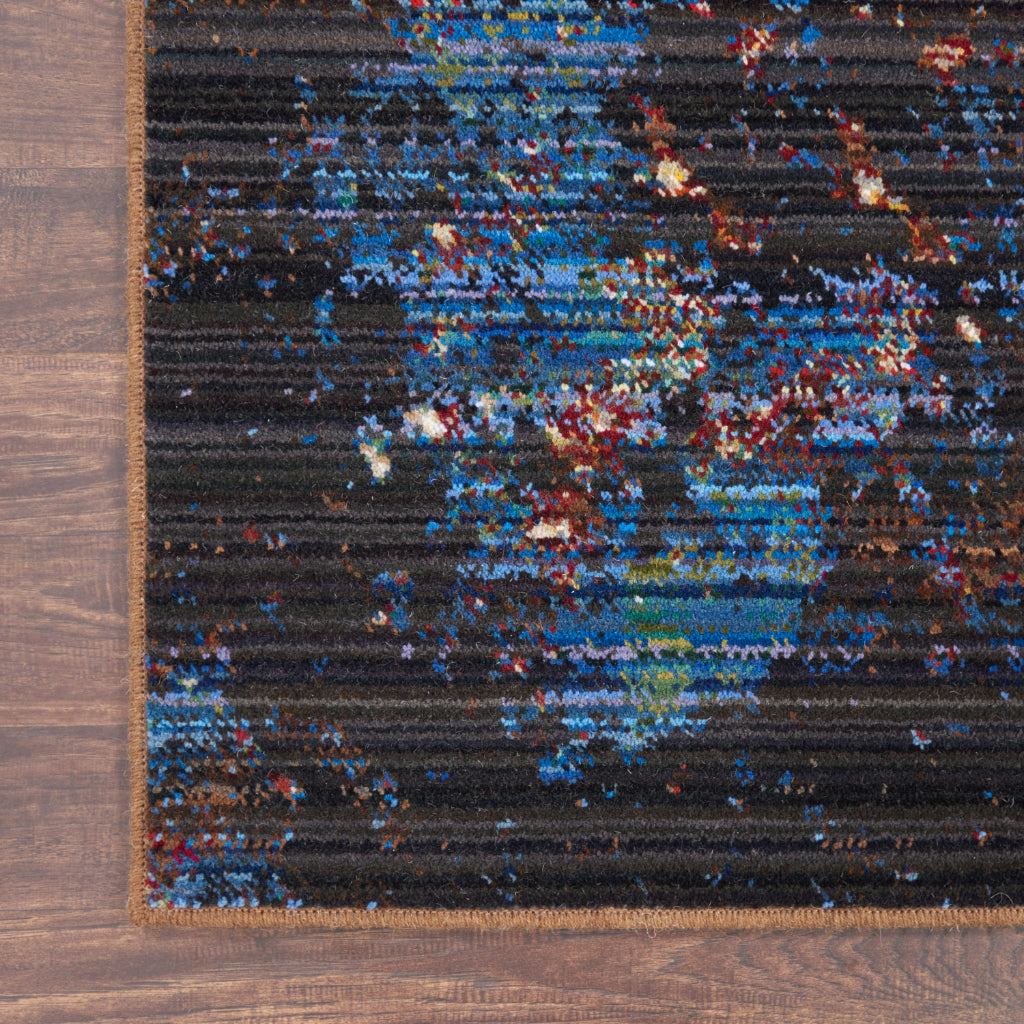 Nourison Home Chroma CRM02 Multicolor Rectangle Indoor Area Rug - Modern Style Loom-Woven Medium Pile Rug-