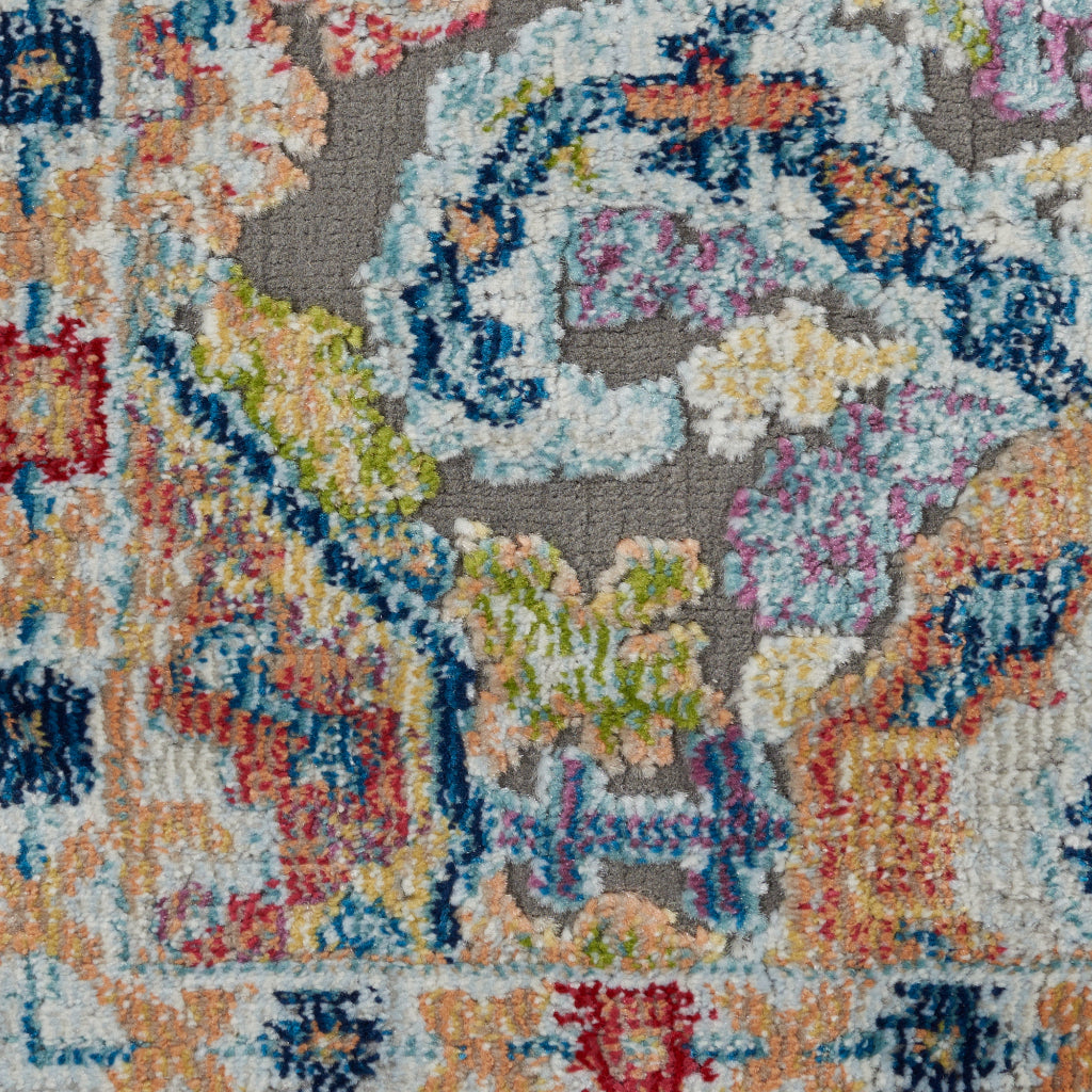 Nourison Home Global Vintage GLB12 Multicolor Rectangle Indoor Area Rug - Medium Pile Bohemian Rug