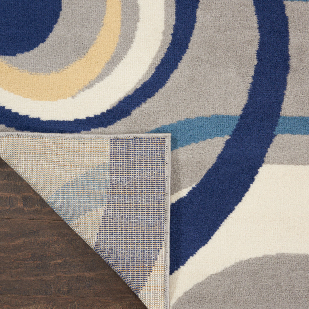 Nourison Home Grafix GRF21 Multicolor Indoor Rectangle Area Rug - Power Loomed Medium Pile Rug