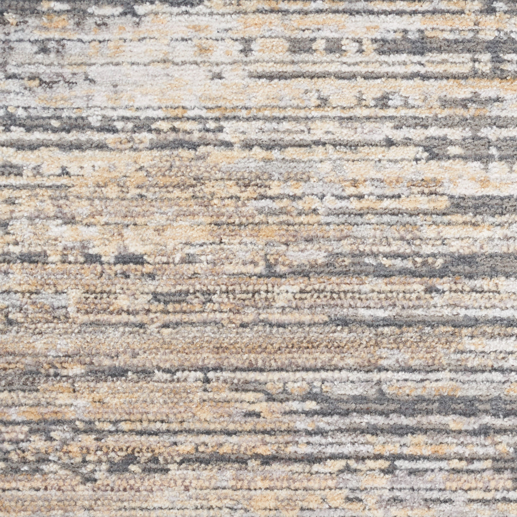 Nourison Home Abstract Hues ABH03 Multicolor Runner - Power Loomed Indoor Abstract Design Runner with Gray-Gold Accent
